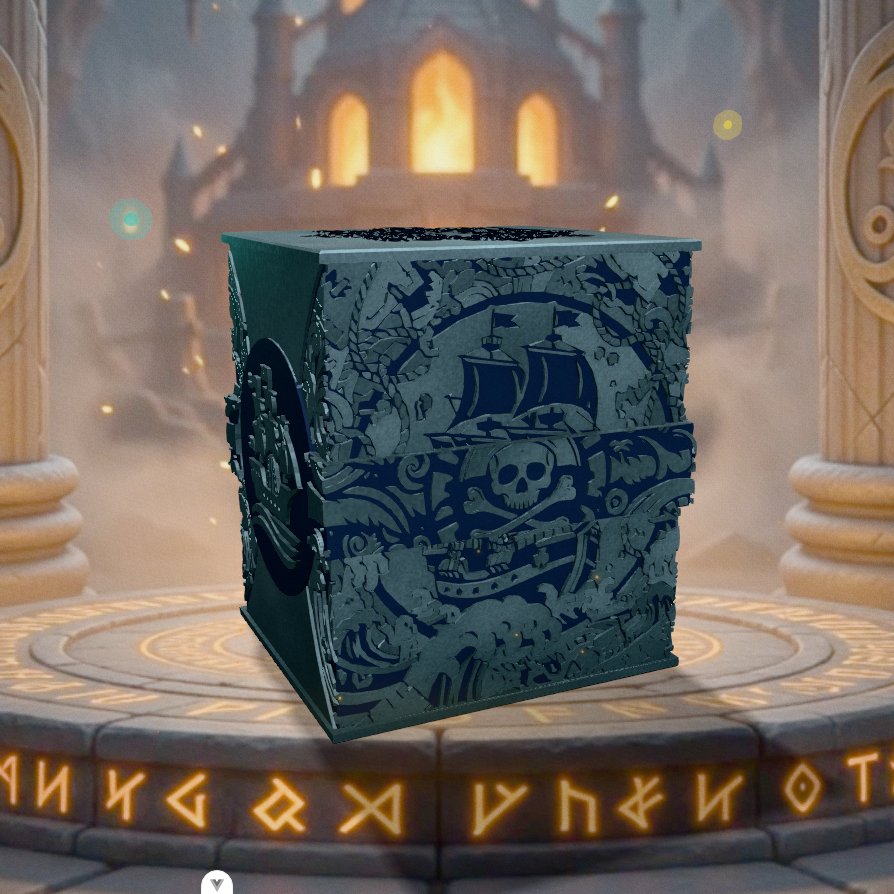 Deckbox Terreur des mers - Vue 2 - Accessoire TCG artisanal